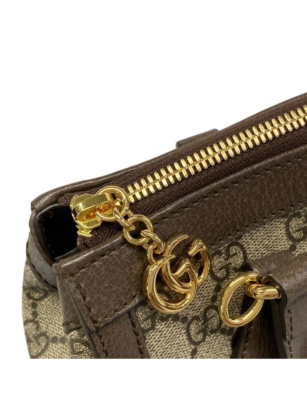 Gucci Handbag Ophidia GG Small Tote Beige Dark Brown Multi Leather - Picture 12 of 15